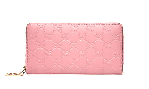 【限定セール，正規品】 GUCCI/グッチ グッチシマ ラウンドファスナー 長財布 GGチャーム 409342 493075 ピンク ゴールド金具 ロングウォレット(女性用財布)｜売買されたオークション情報、yahooの商品情報をアーカイブ公 服飾小物