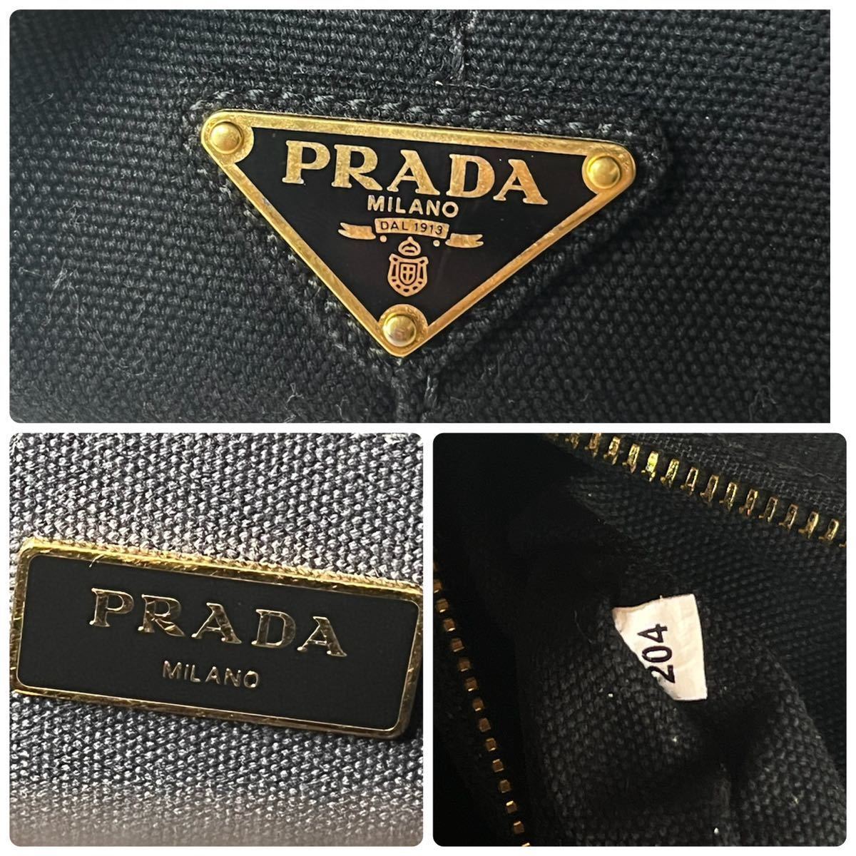 美品 ギャラ付 Prada 巾着 三角ロゴ ハンド ポーチ ミニバッグ プラダ