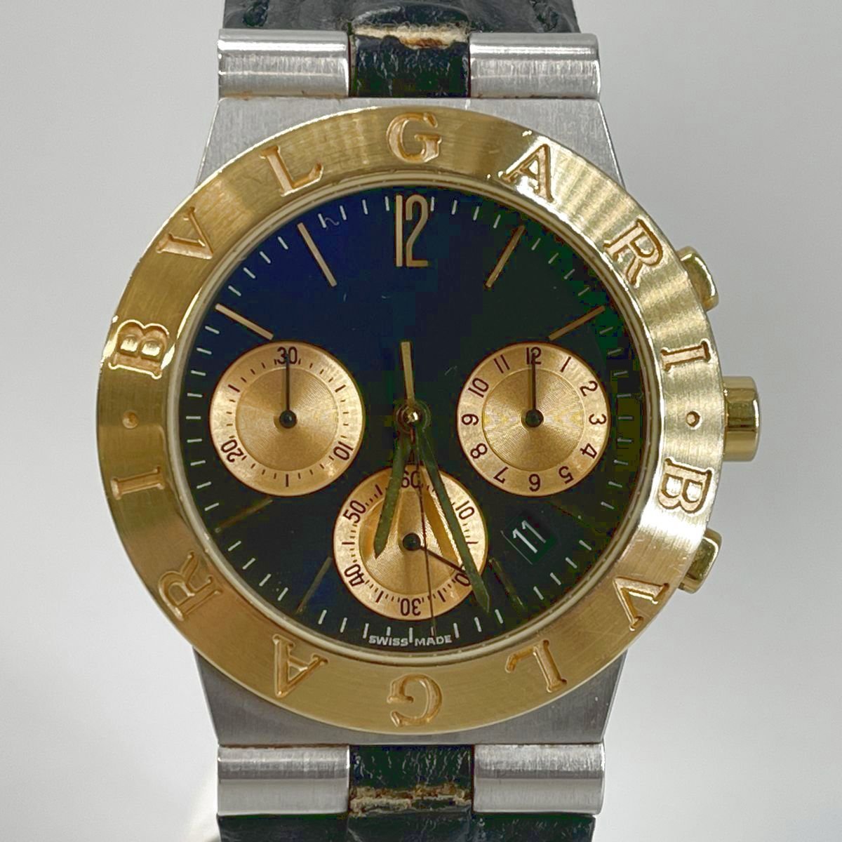 ジャンク BVLGARI ブルガリ ディアゴノ スポーツ CH35SG メンズ