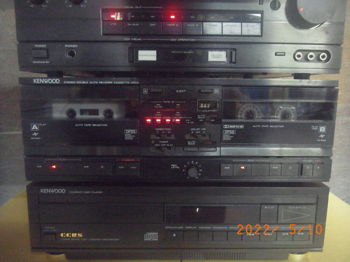 中古】 KENWOOD ROXY DG1 R-3R/X-3WR/DP-3R システムコンポ 難あり