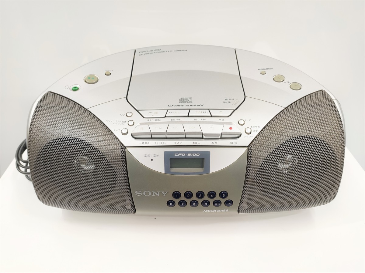 【新品未使用】CDラジカセ　CDラジオカセットコーダー　CFD-S100 ◇◇◇ SONY (ソニー) CFD-S100 ラジカセ CDラジオカセットコーダー