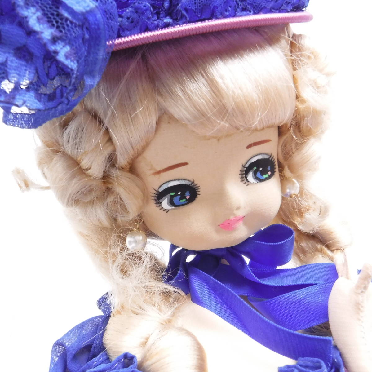 昭和レトロ 当時物 ＊レトロポーズ人形 ＊リボン スキヨ人形研究所