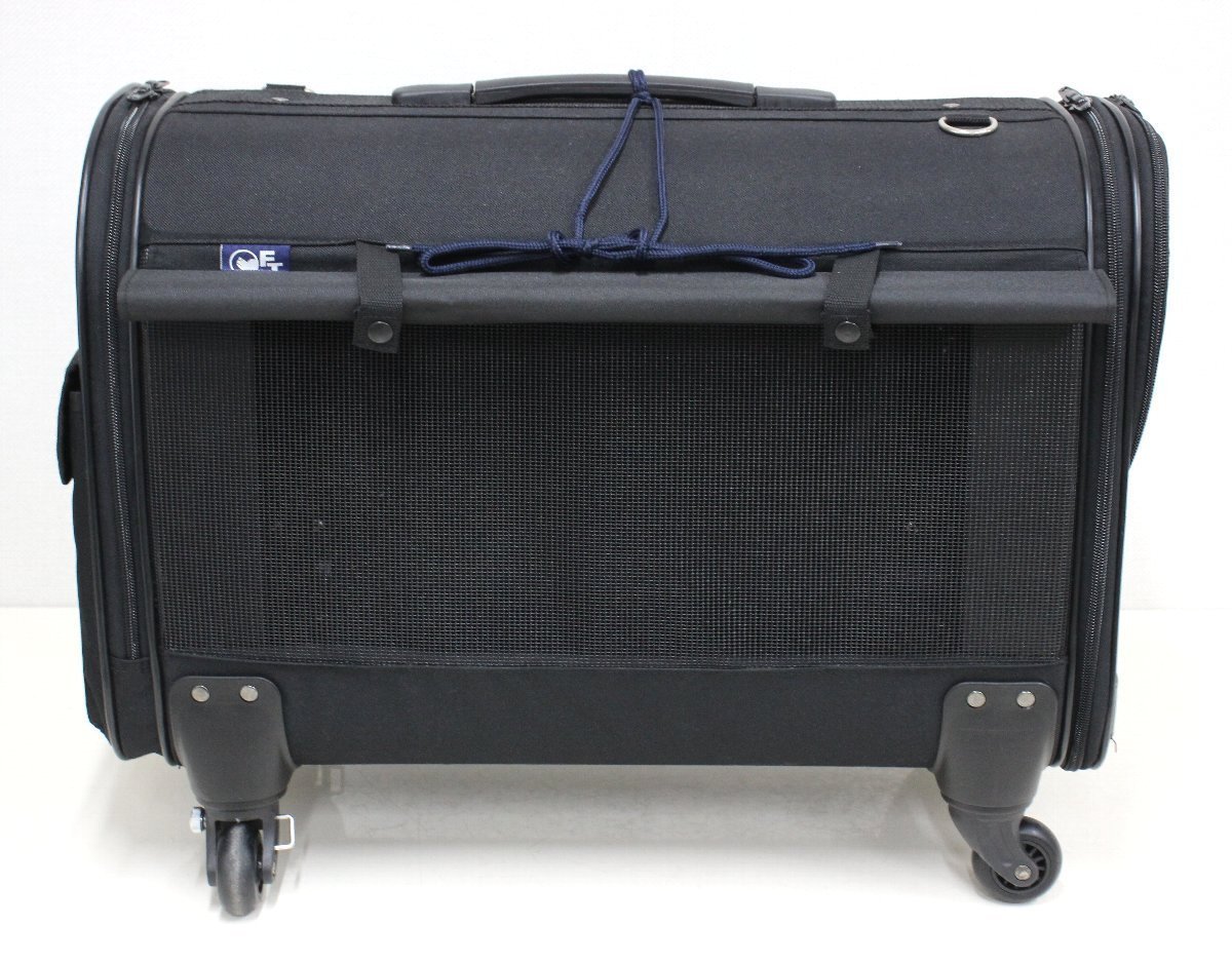 OFT 3wayキャスター付きペットキャリーLサイズ 〜12kg ブラック