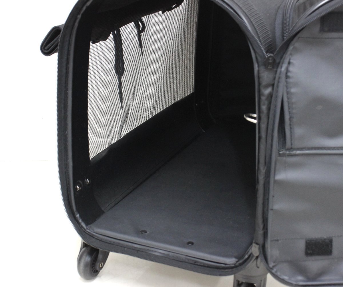 OFT 3wayキャスター付きペットキャリーLサイズ 〜12kg ブラック 【公式