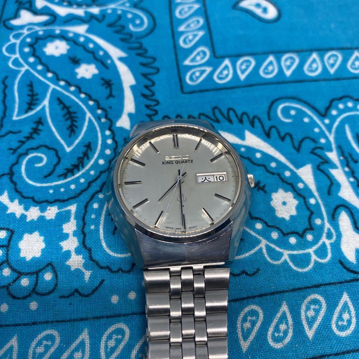 セイコー キングクォーツ KING QUARTZ 稼働 SEIKO キング クォーツ 1円 