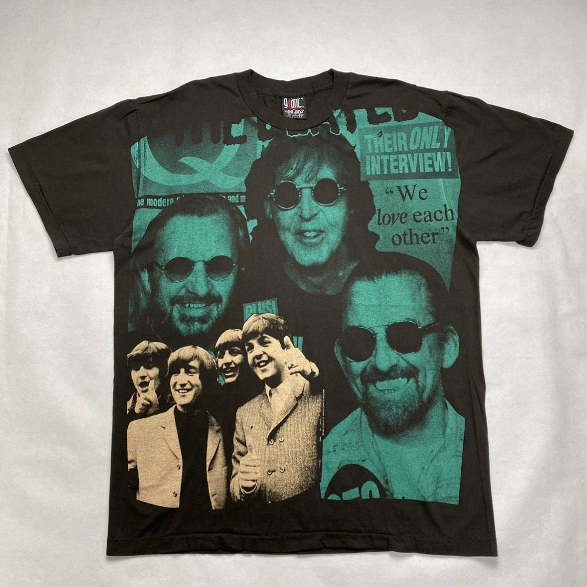  BEATLES Tシャツ ビートルズ シングルステッチ giant USA製 古着(イラスト、キャラクター)｜売買されたオークション情報、yahooの商品情報をアーカイブ公開 - オークファン XLサイズ以上