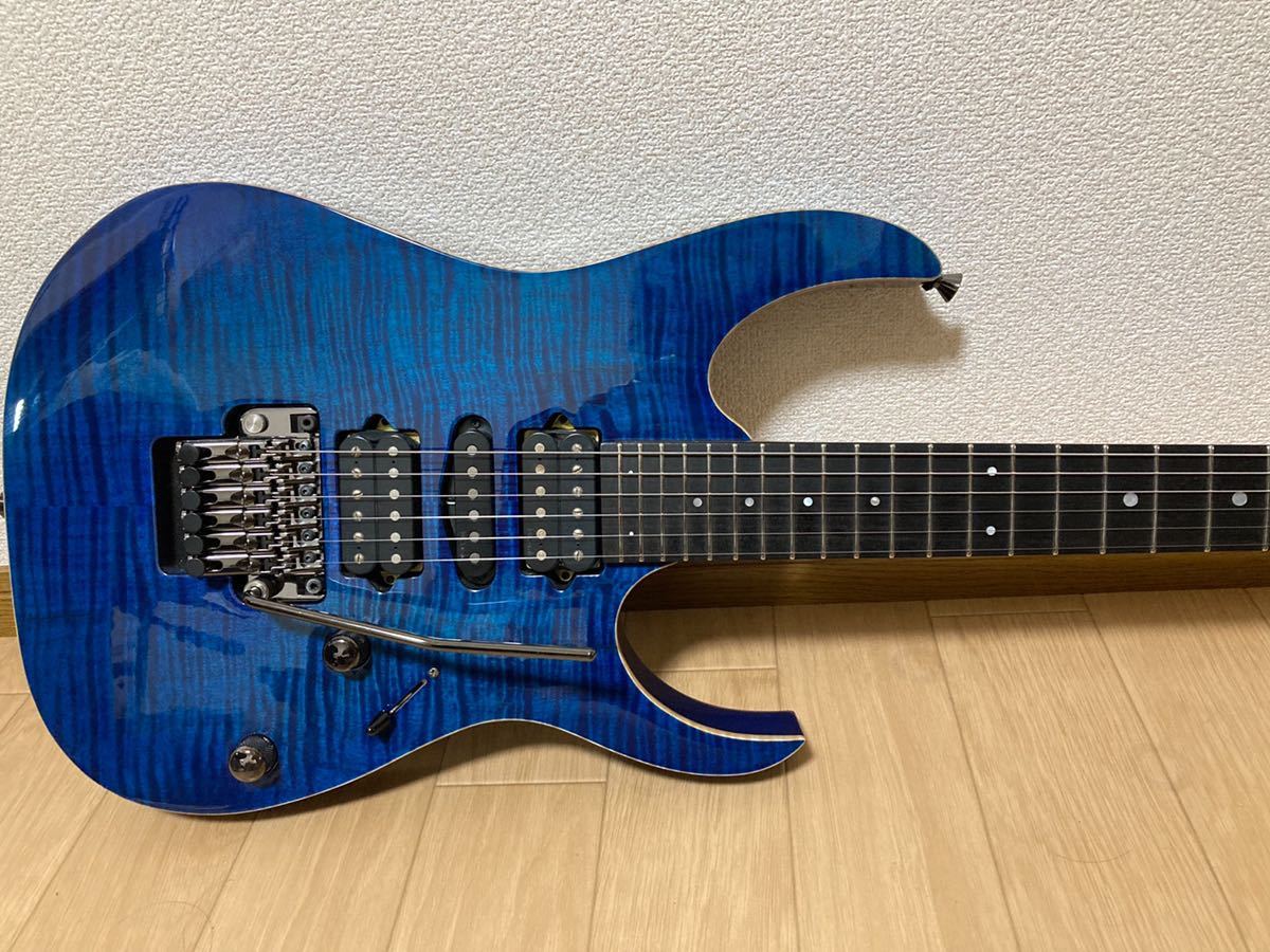 FU002) 美品 IBANEZ j-custom RG7570Z RBS 【アイバニーズ】【エレキ