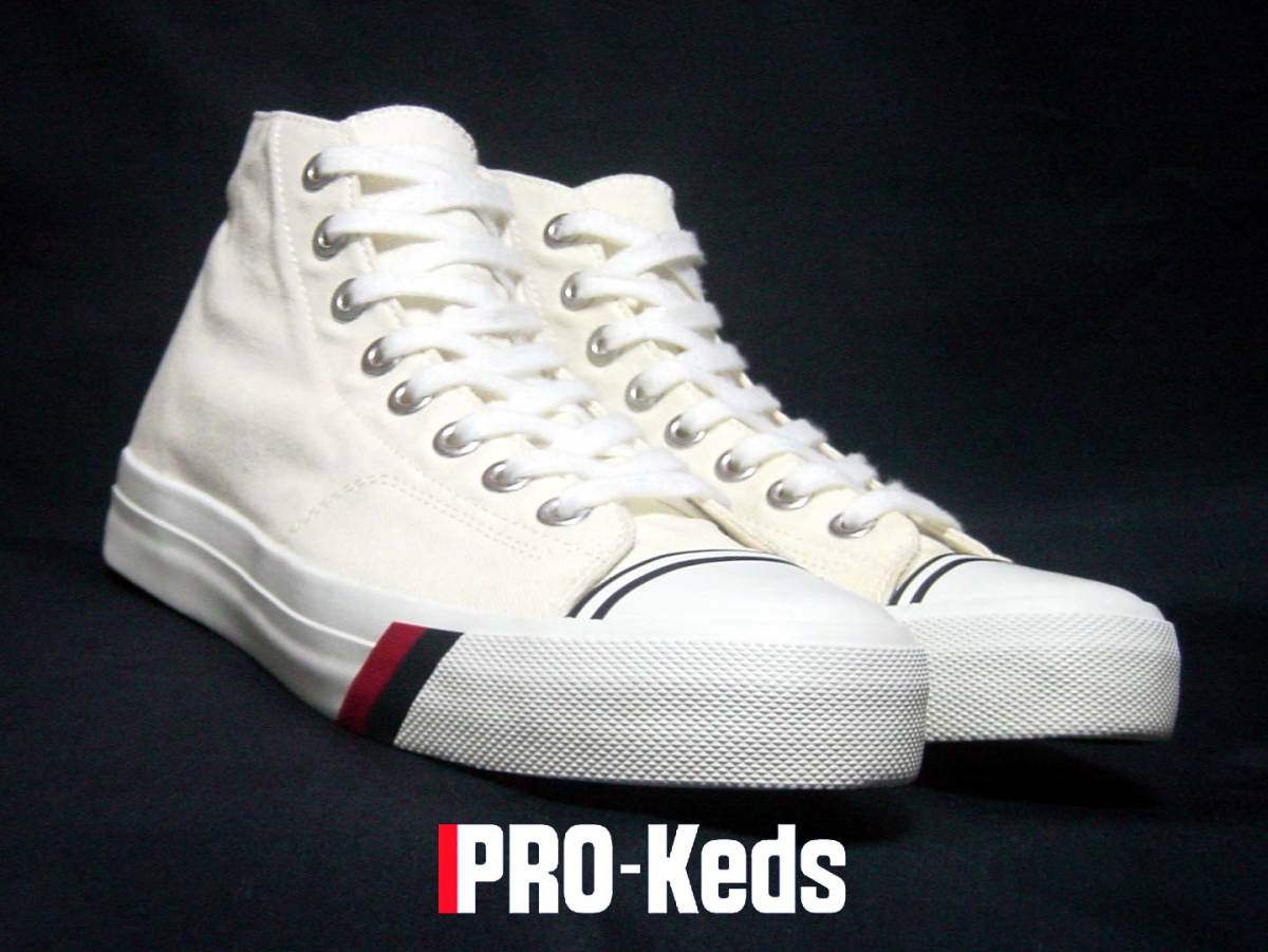 【お買い得，新作】 凄くオシャレ プロケッズ PRO-Keds ハイカット スニーカー アメカジ KEDS ケッズ キャンバス 白色 ホワイト(27.0cm)｜売買されたオークション情報、yahooの商品情報をアーカイブ公開 - オークファ 27.0cm
