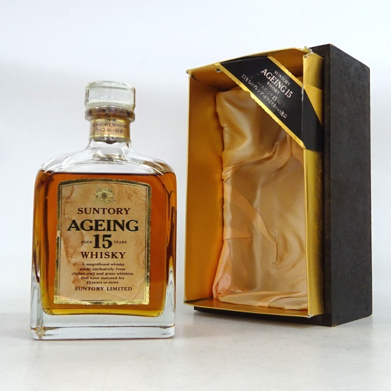 ◇注目! サントリー エイジング 15年 ハープ 700ml 陶器 サントリー