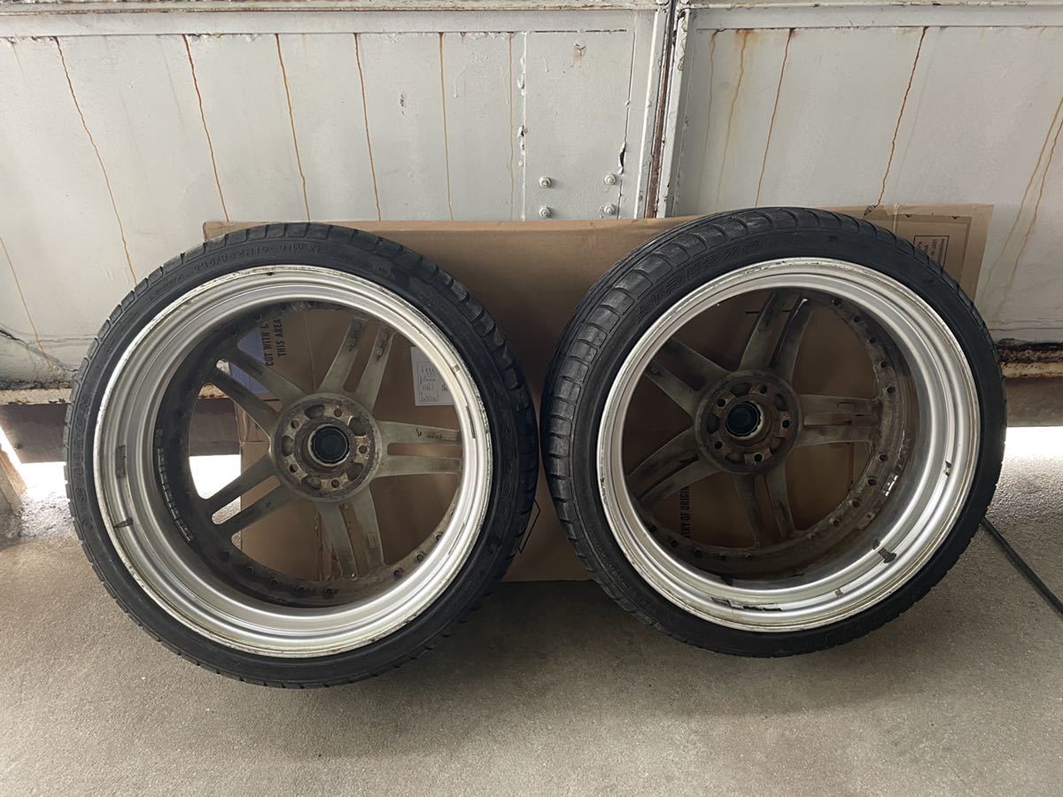売切り】ワーク グノーシス 19インチ タイヤバリ山 8.5j ＋38 9.5j 