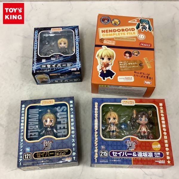 1円～ 未開封含 ねんどろいど Fate/Zero 258 セイバー Zero Ver. 25