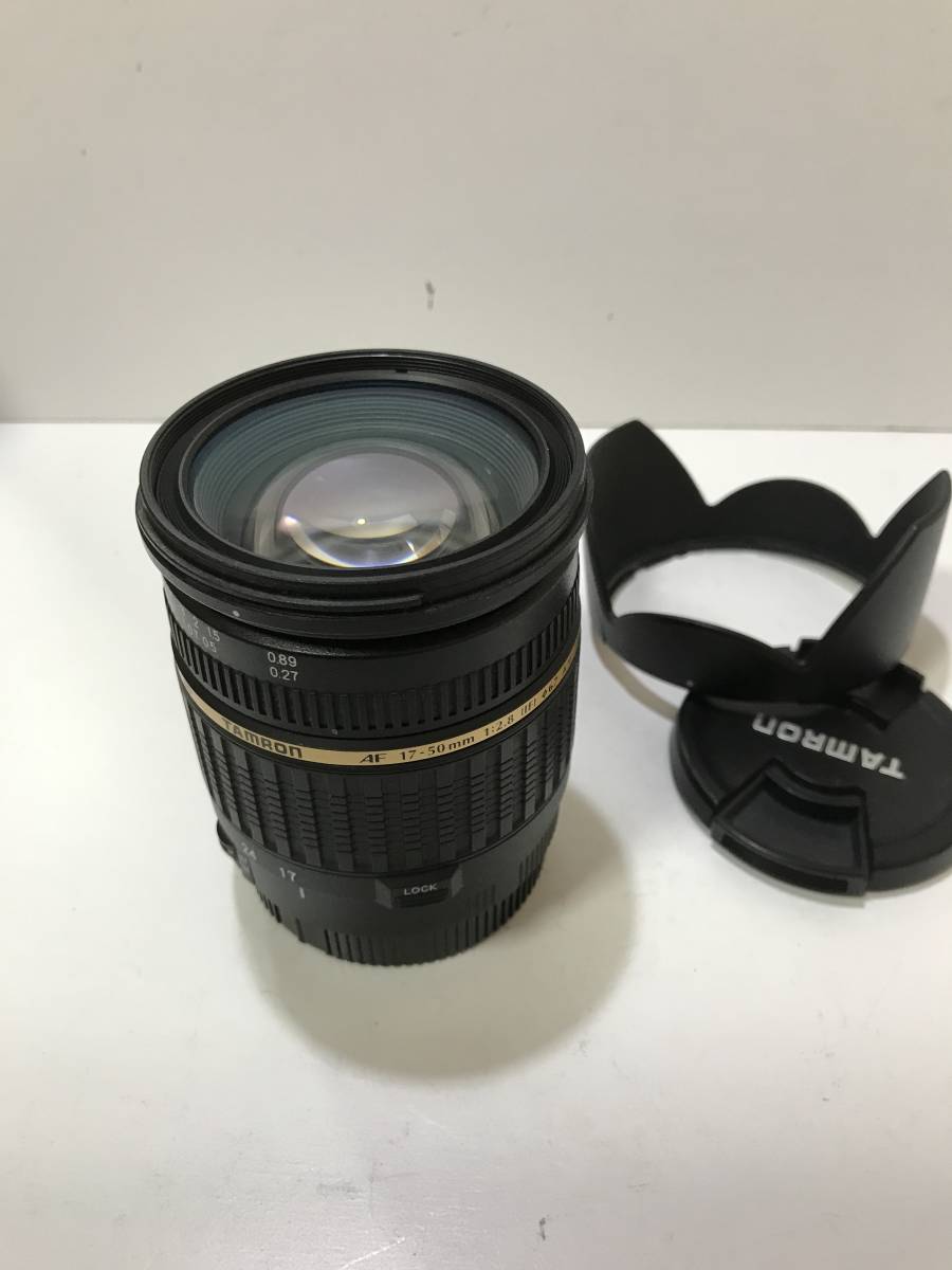 大囗径　キャノン　CANON TAMRON XR SP AF 17−50mm f2・8 IF　LD　花型フード付 TAMRON SP 17-50mm canon、フード付き-中国美術 唐木 F3.5-4.5