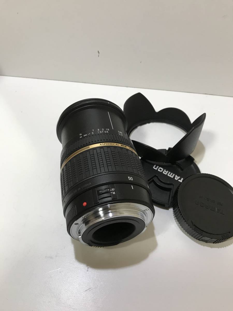 大囗径　キャノン　CANON TAMRON XR SP AF 17−50mm f2・8 IF　LD　花型フード付 TAMRON SP 17-50mm canon、フード付き-中国美術 唐木 F3.5-4.5