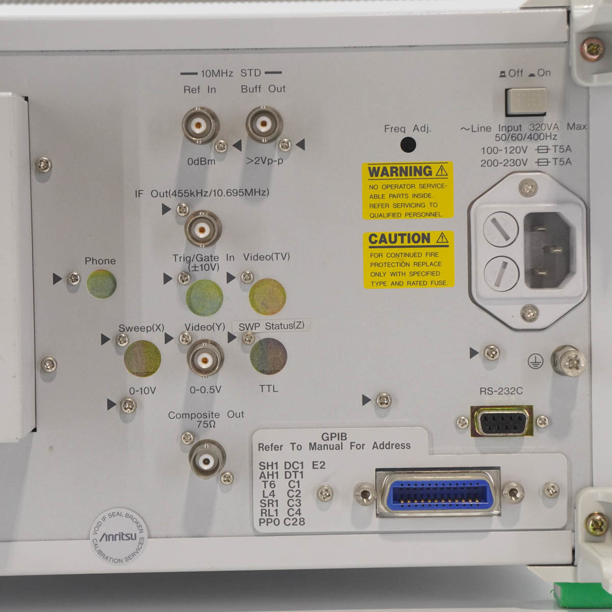 JB]USED 現状販売 Anritsu MS2663B Spectrum Analyzer スペクトラム 