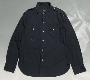 N Ine エポレット付き 黒 Number ミリタリーシャツ 04年 Give期 4 ナンバーナイン Blog Ricecracker Net