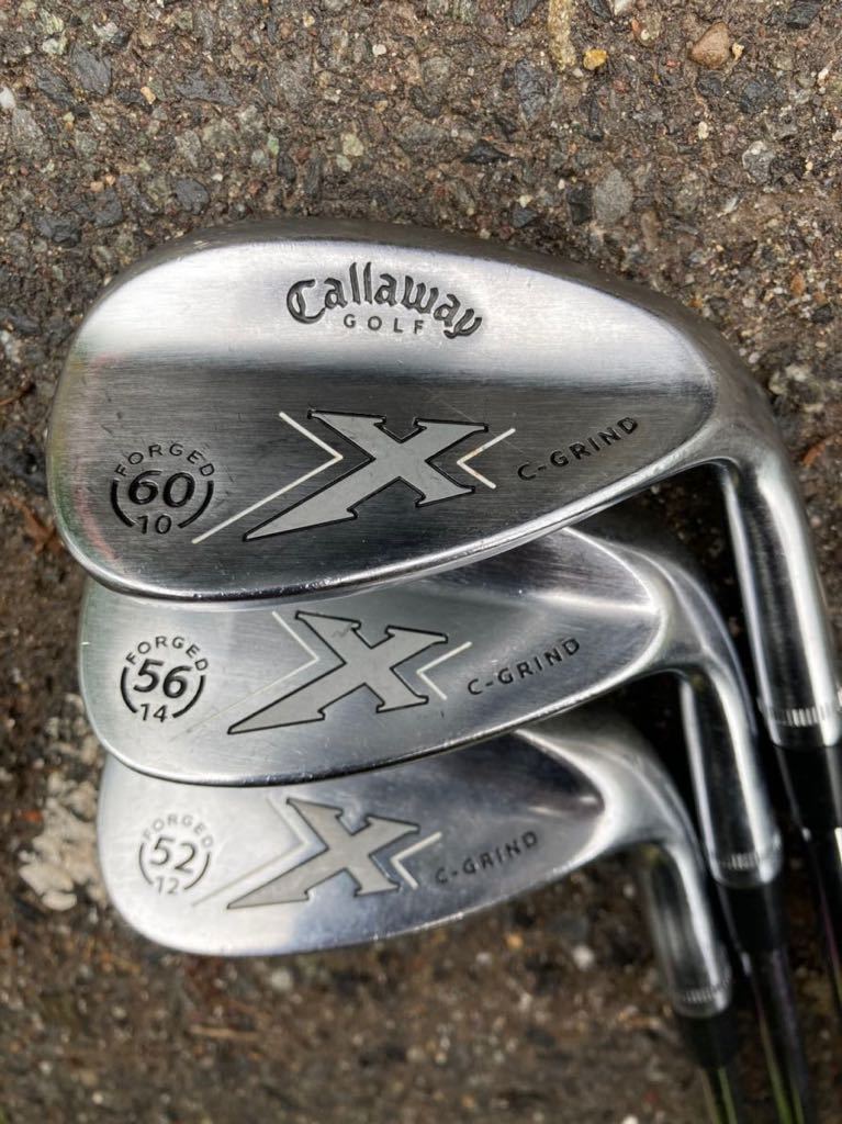 激スピン！キャロウェイ X-FORGED ウェッジ 52.56.60° 3本セット