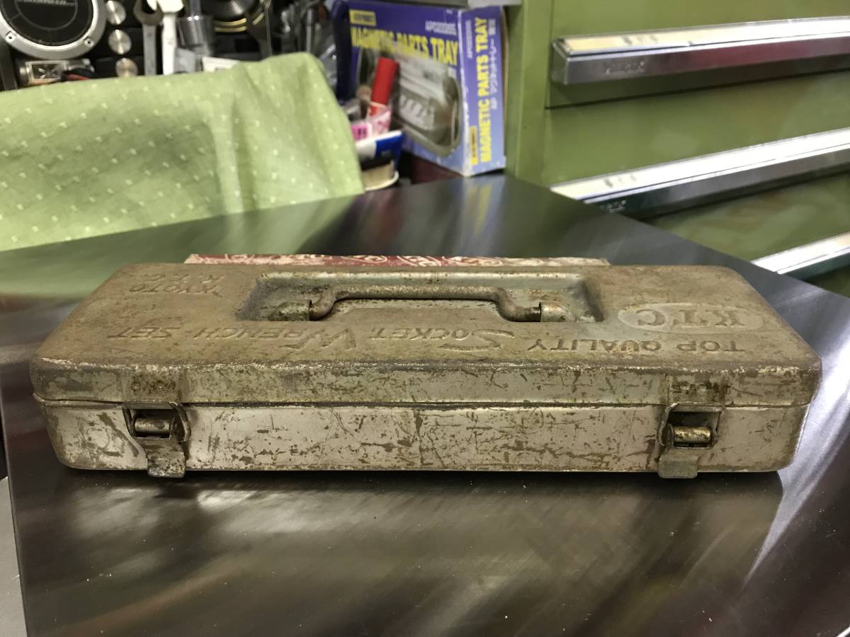 当時物 KTCソケットレンチ工具箱 品 ビンテージ ツール BOX DIY 
