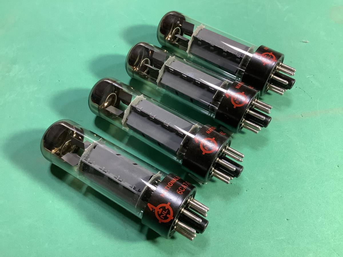 ☆銘球☆NATIONAL Electronics EL34/6CA7 4本 （ジャンク扱い）