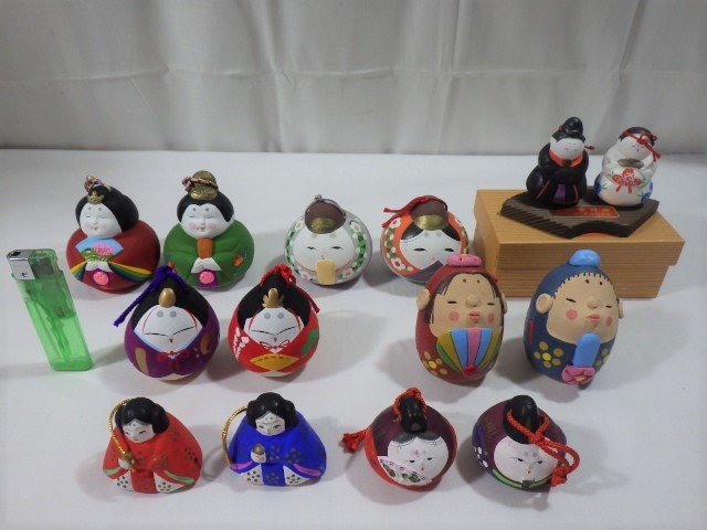 【古い】ミニチュア雛人形セット( 土人形) 古い】ミニチュア雛人形セット( 土人形) 古い】ミニチュア雛人形セット