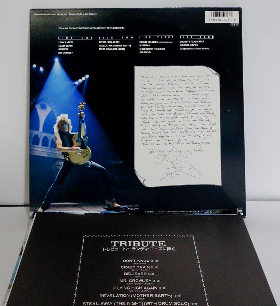Ozzy Osbourne / Randy Rhoads Tribute 35AP 3344~5 レコード盤 2LP 