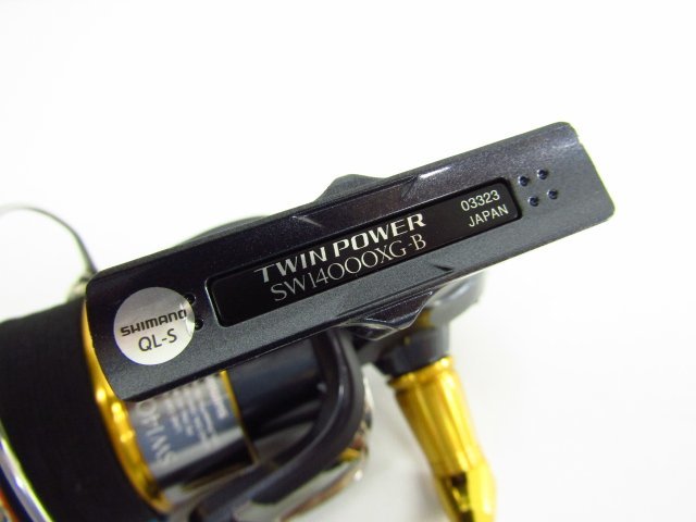 SHIMANO 15 TWIN POWER SW 14000XG スピニングリール▽A8403 POWER SW