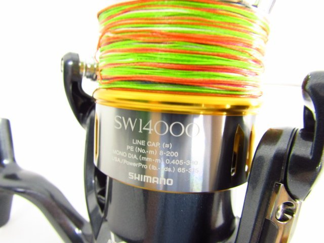 SHIMANO 15 TWIN POWER SW 14000XG スピニングリール▽A8403 POWER SW
