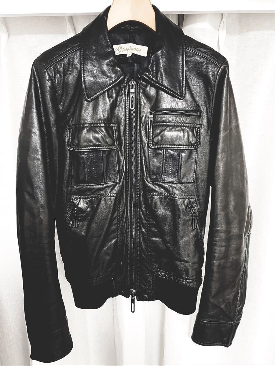 1円】【定15万】GalaabenD ガラアーベント A2ブラックラムレザー 