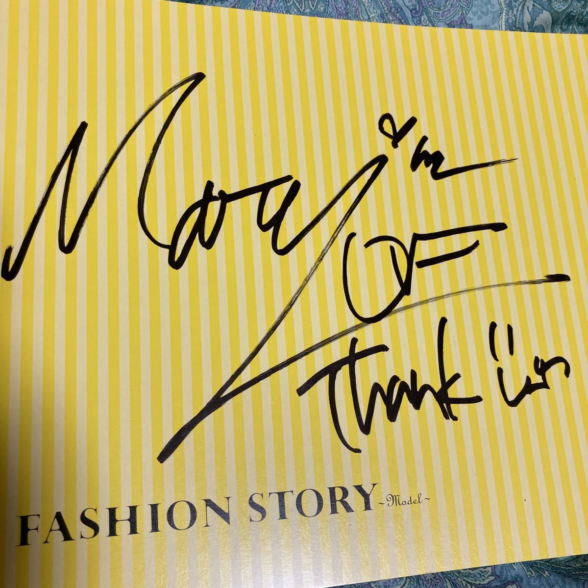 高橋メアリージュン 直筆サイン◎FASHION STORY ファッション