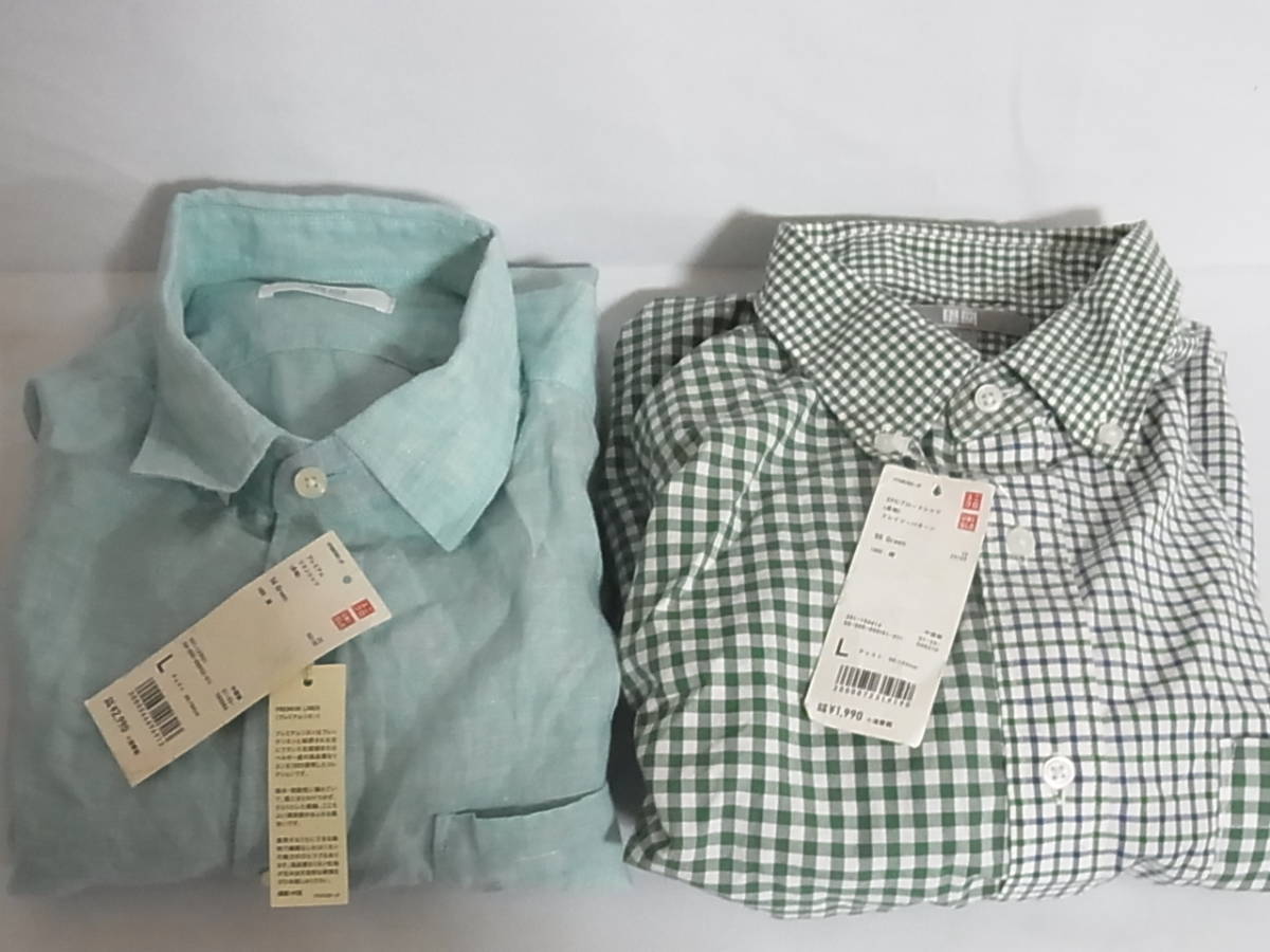 O533b タグ付き ユニクロ チェック 柄シャツ まとめて7点 メンズ Lサイズ 長袖 半袖3枚有 Yシャツ エアリズム Uniqlo ネルシャツ 長袖シャツ 売買されたオークション情報 Yahooの商品情報をアーカイブ公開 オークファン Aucfan Com