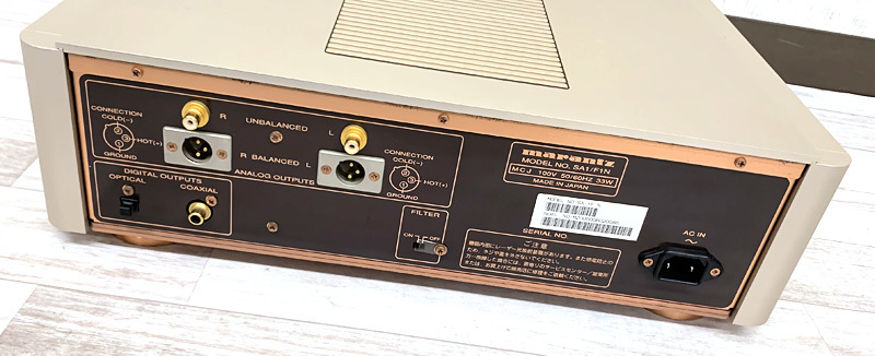 ■marantz SA-1 スーパーオーディオCDプレーヤー マランツ■ Marantz SA-1 スーパーオーディオCDプレーヤー zStereo Review 広島の
