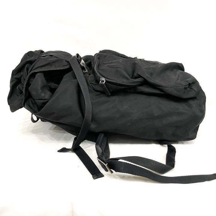 美品 PRADA プラダ バッグパック デイパック リュック 三角ロゴ ブラック PRADA 三角ロゴ バックパック リュック プラダ ブランド別 ふ 【公式通販】