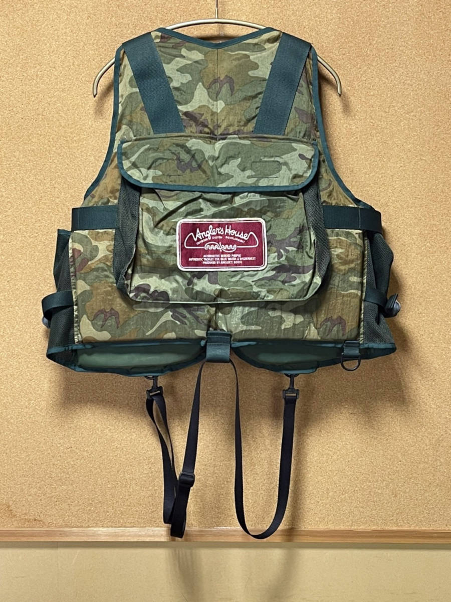 ☆アングラーズハウス フィッシングベスト（ライフジャケット）【中古