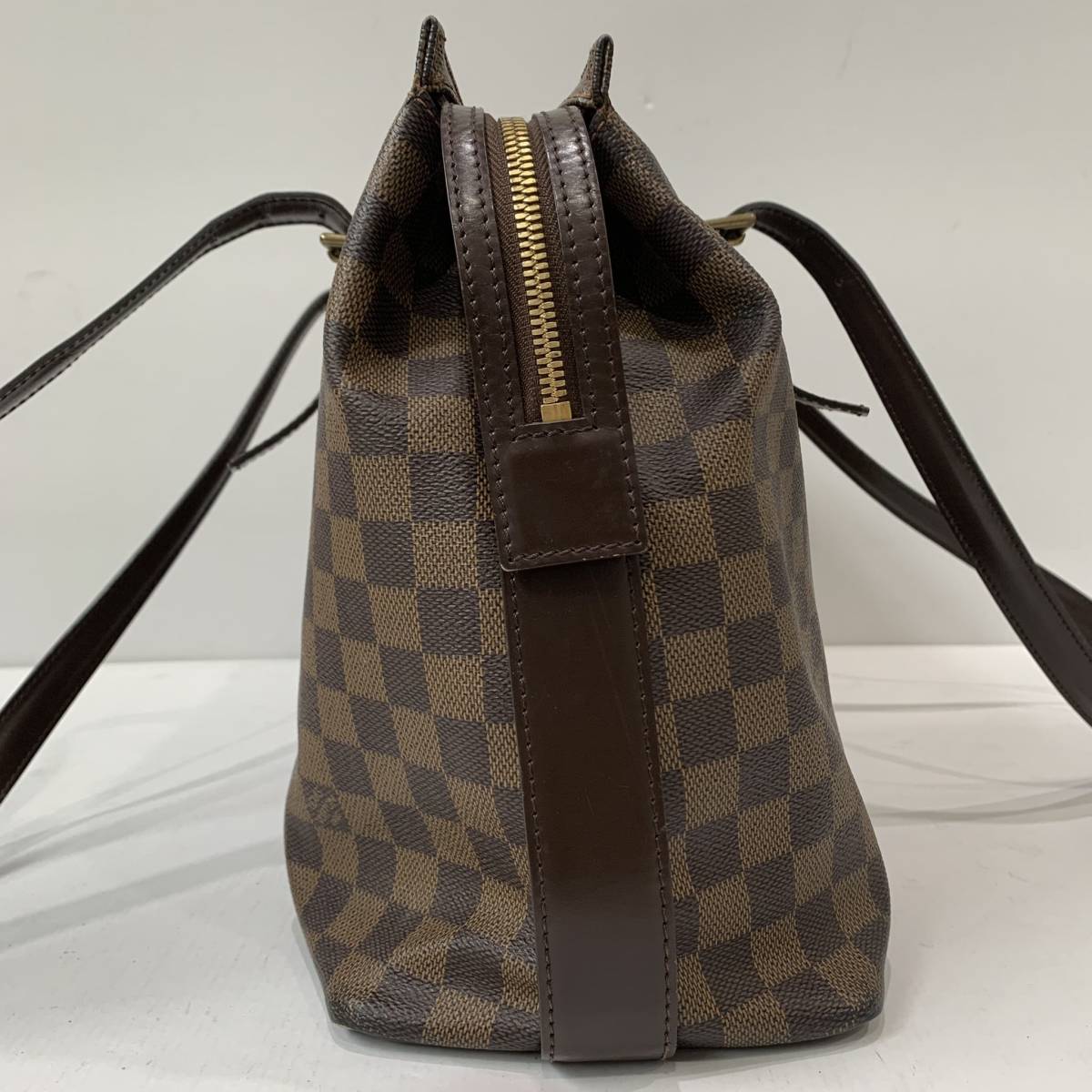 BY50-286) LOUIS VUITTON N51119 ダミエ エベヌ チェルシー トート 