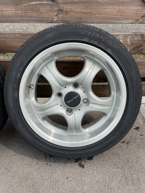 中古 メーカー不明 14インチ 5J +45 4穴 PCD100 軽自動車 カップ