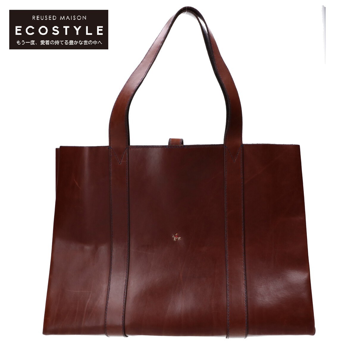 アンリークイール HENRY CUIR レザートートバッグ ブラウン（アンリー  