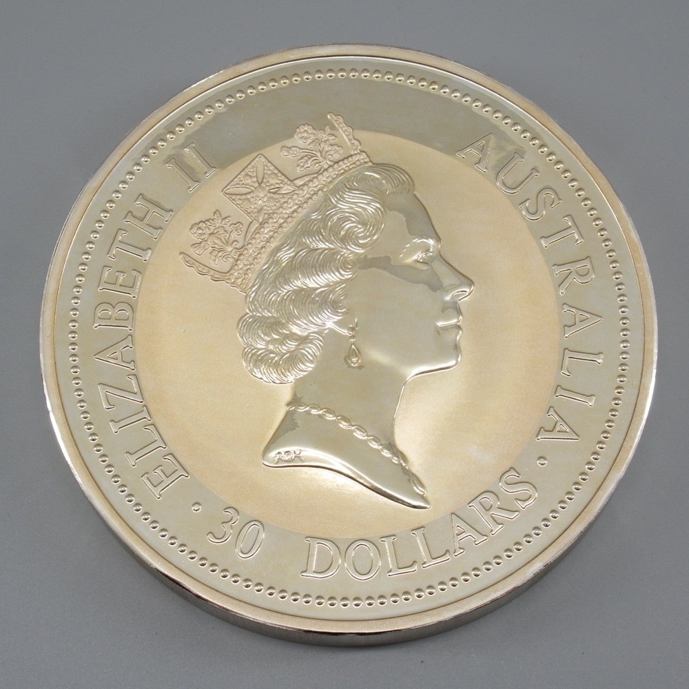 オーストラリア 30ドル 1kg銀貨 1995年 カワセミ 記念貨幣/記念硬貨