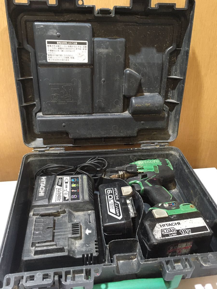 安い，お得 M KOKI日立工機 コードレスインパクトレンチ 18V WR18DBAL バッテリー 充電器 ケース付 ①(本体)｜売買されたオークション情報、yahooの商品情報をアーカイブ公開 - オークファン インパクトレンチ