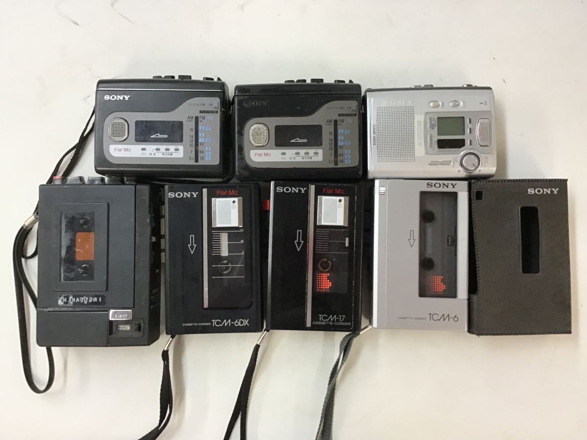 SONY TCM-400 TCM-55 ソニー 他 ポータブルカセットプレーヤー 22点