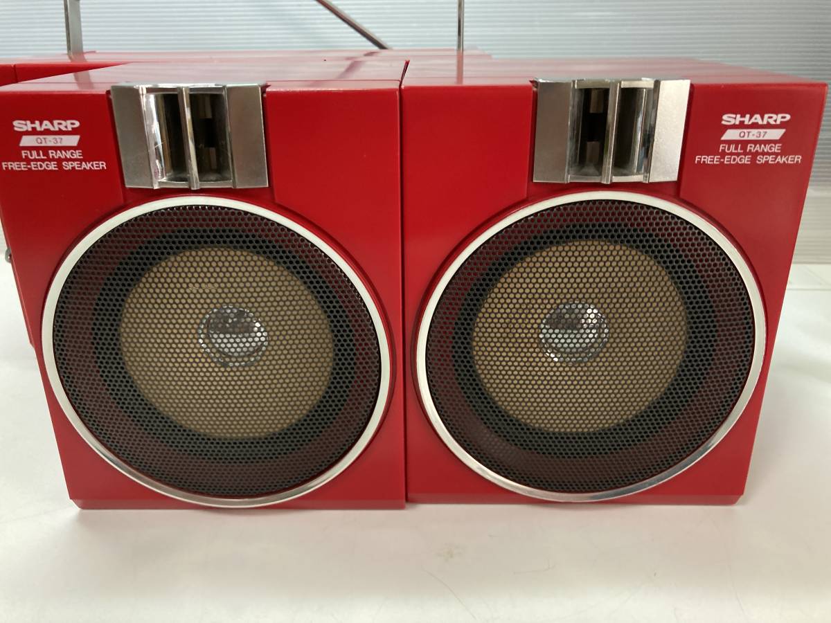 SHARP ステレオカセットレコーダー QT37 昭和40年男 ラジカセ 当時物 