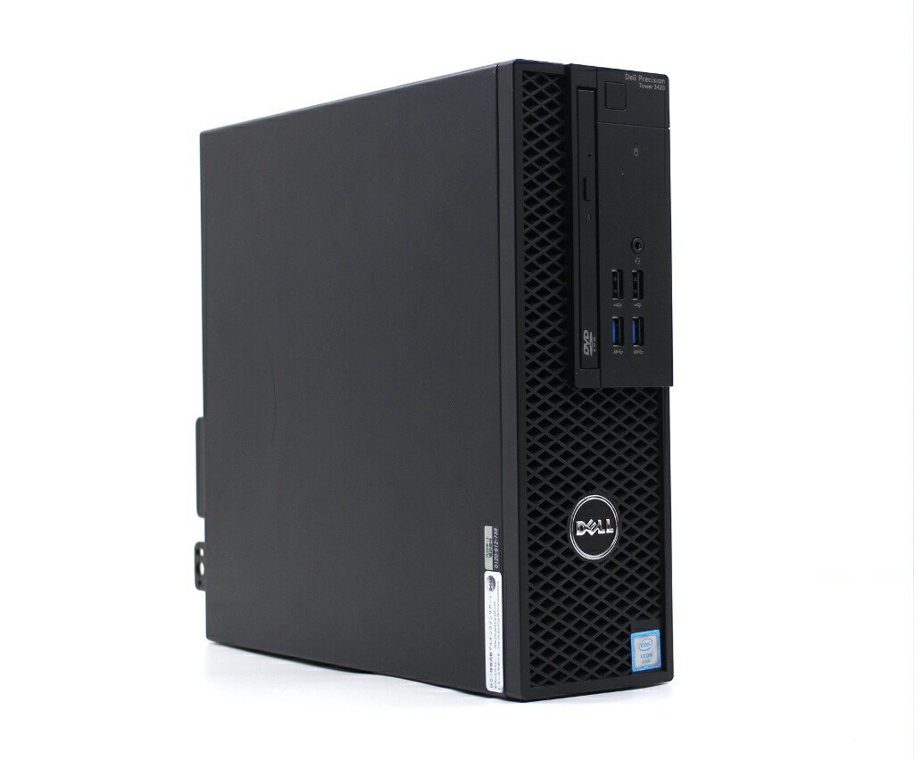 DELL Precision Tower 3420 Xeon E3-1270 v5 3.6GHz 16GB 256GB(SSD) Quadro K620 DVD-ROM Windows10 Pro 64bit 新品SSD使用
