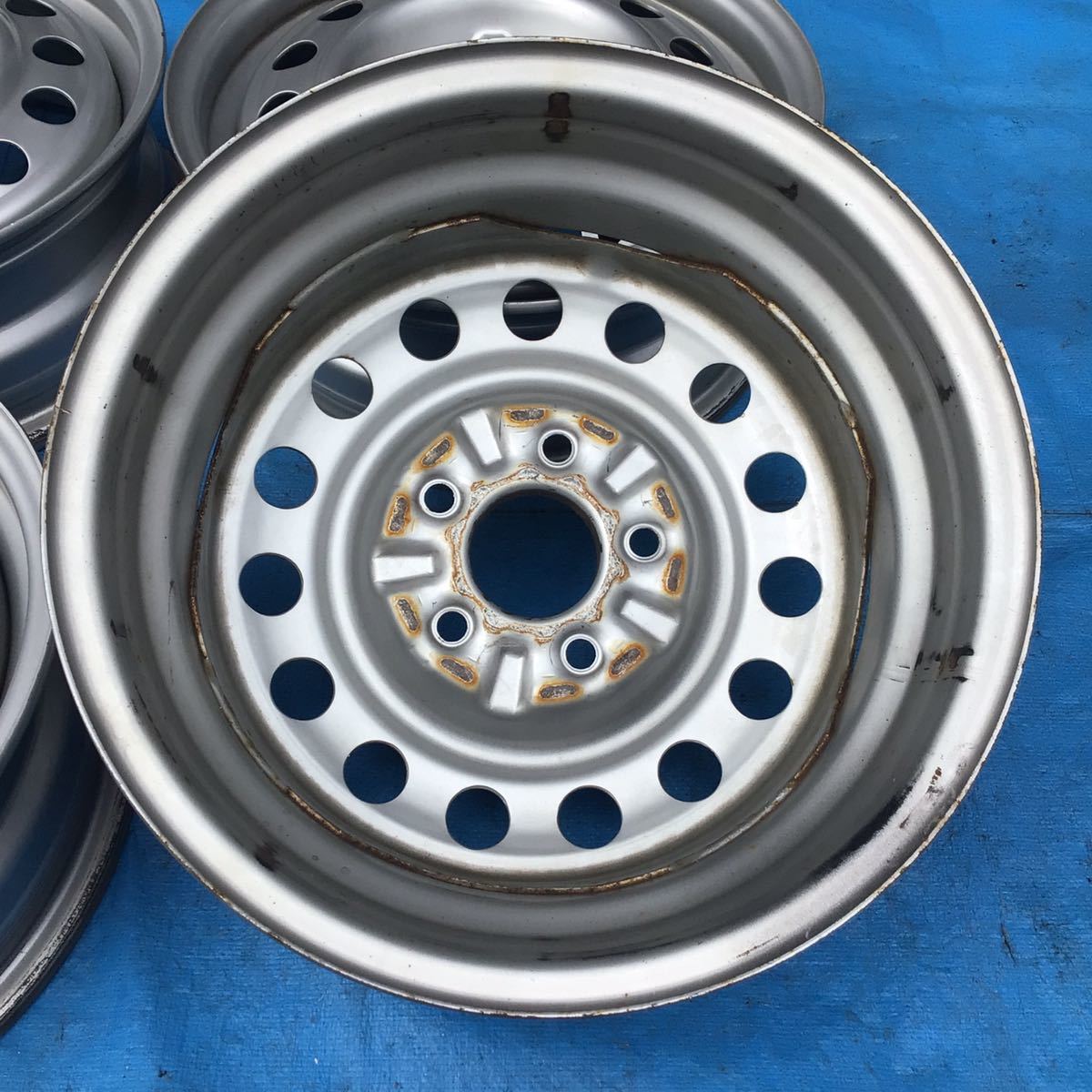 三菱 パジェロミニ純正スチールホイール 15×5.5JJ+46 15インチ 4本 