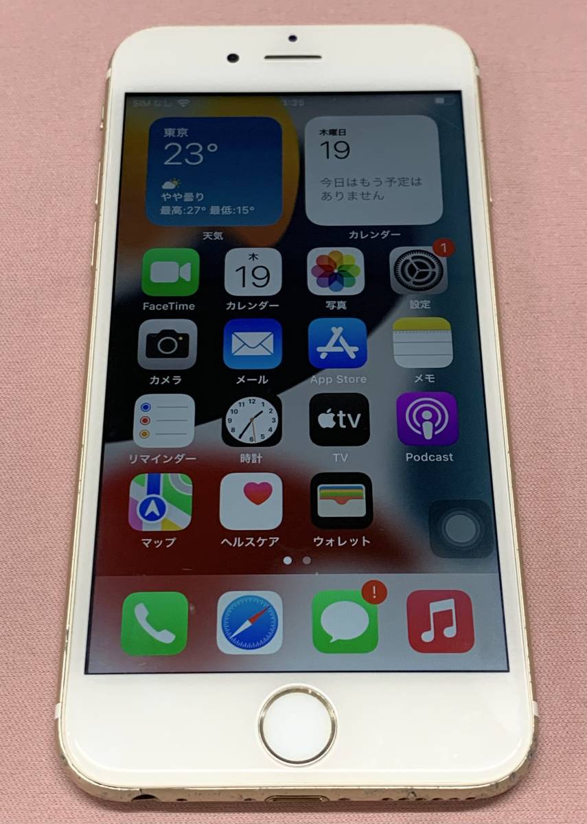 即決 iPhone6S 64GB ゴールド SIMロック解除済 SIMフリー