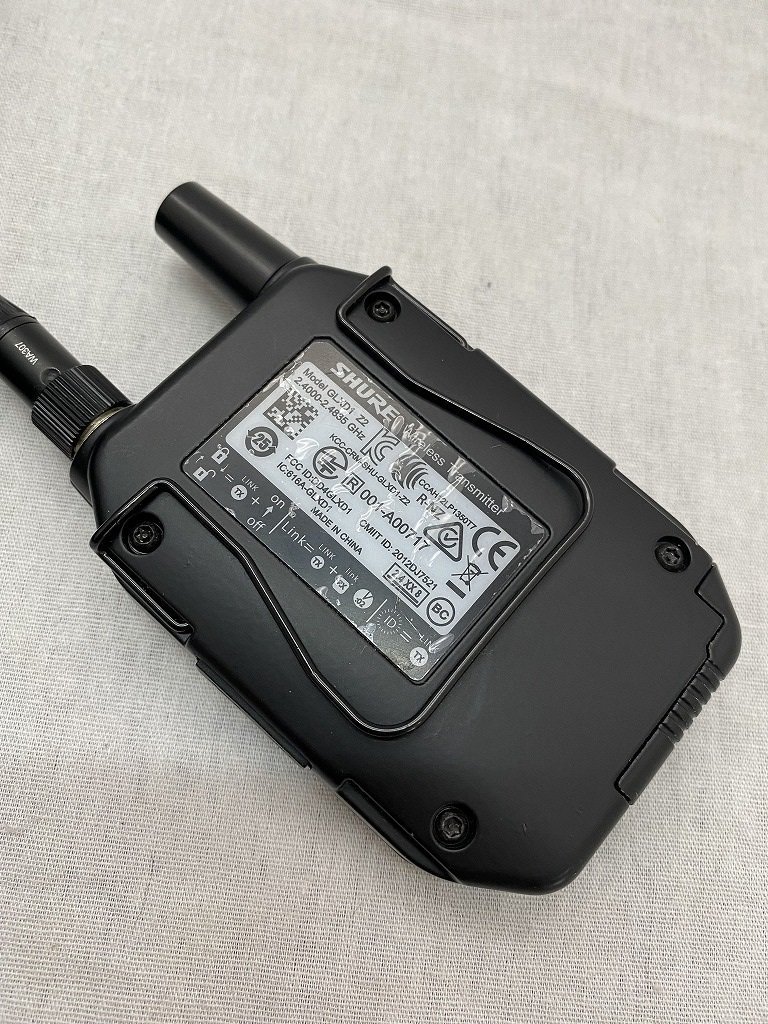 □綺麗【SHURE シュア GLX-D GLXD1 GLXD6 Z2 ボディパック送信機