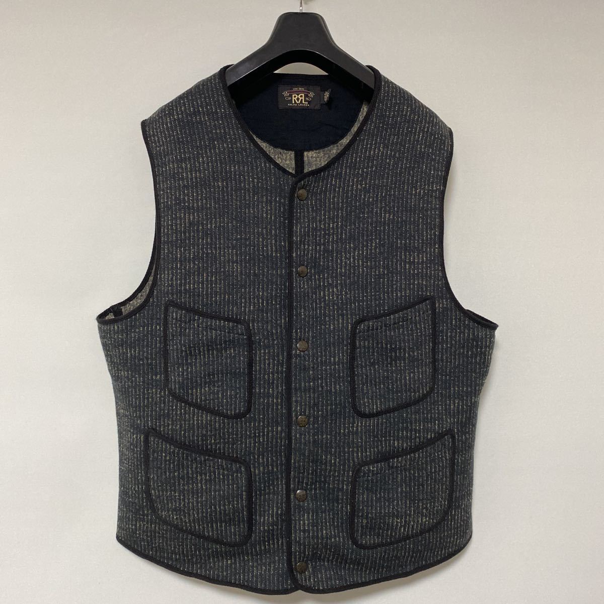 美品 RRL ビーチクロス ベスト XL BEACH CLOTH vest 国内正規品 polo 