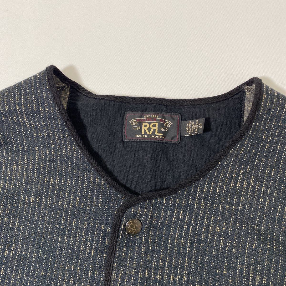 タグ付き未使用品　RRL ビーチクロスベスト　XL 美品 RRL ビーチクロス ベスト XL BEACH CLOTH vest 国内正規品 polo