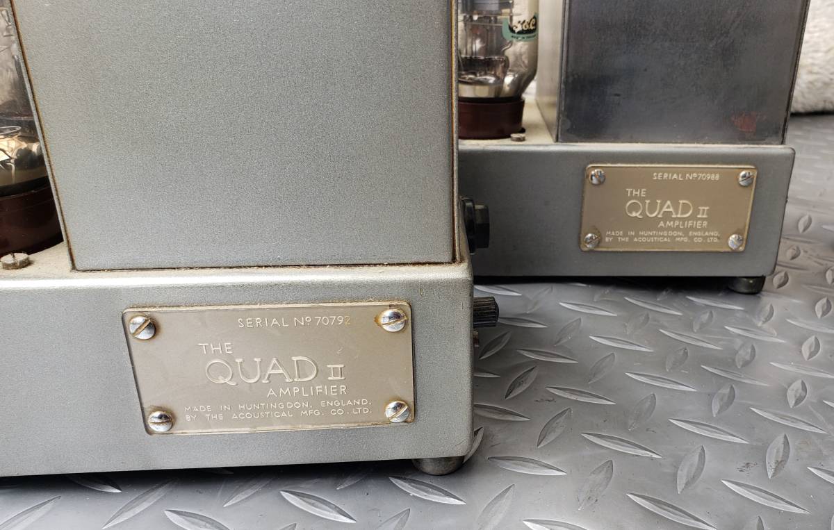 THE QUAD Ⅱ クォード 2 真空管モノラルパワーアンプ 2台 コントロール