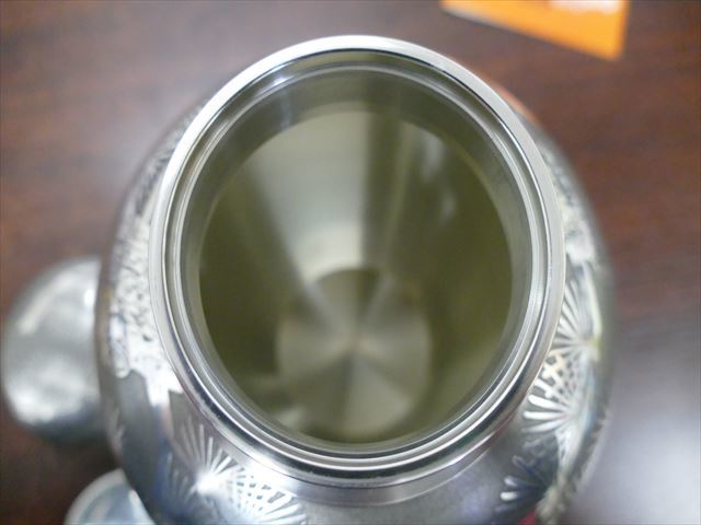 煎茶道具 錫製 茶入 茶壷 乾茂號造 中国古玩 間 時代 茶壺