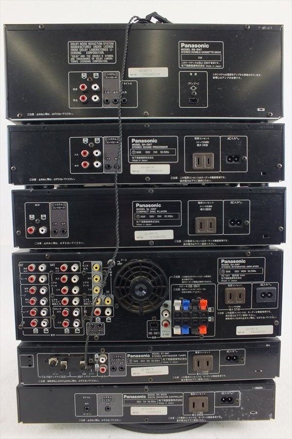 ◆ Panasonic SH-DN7N ST-DN7 SU-DN7 SL-DN7 SH-DN7 RS-DN7 SB-DN7 システムコンポ 中古現状品 220509G3289 SH-DN7N Panasonic ST-DN7 G スピーカーセット SB-DN7&frasl;SH-DN7&frasl;SU-DN7&frasl;SL