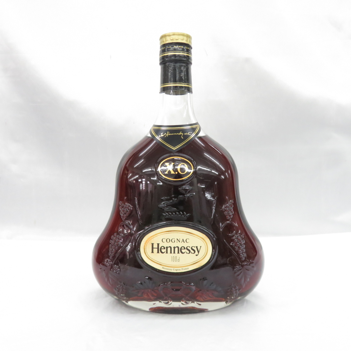 未開栓】Hennessy ヘネシー XO 金キャップ クリアボトル ブランデー