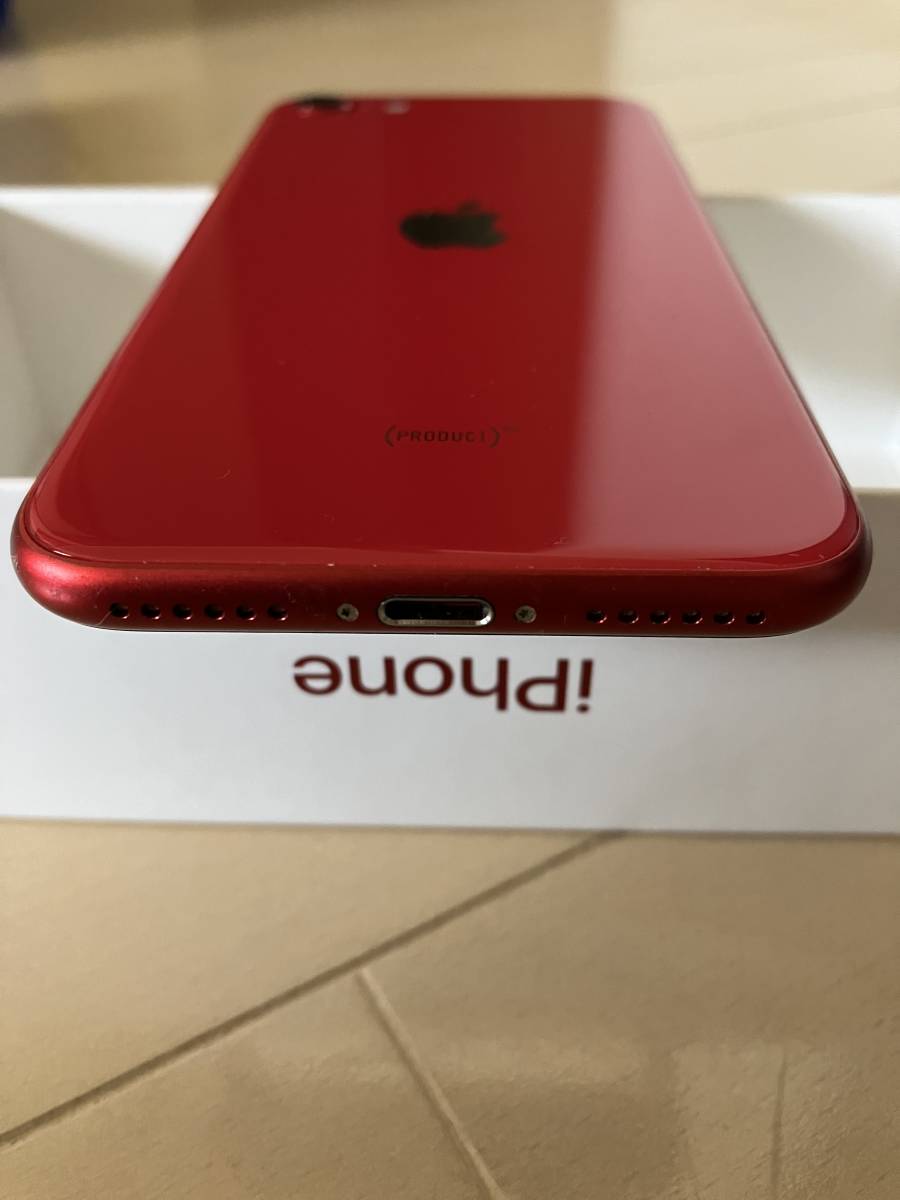 ☆【美品】iPhone SE 2 第2世代 バッテリー87% SIMフリー64GB レッド超